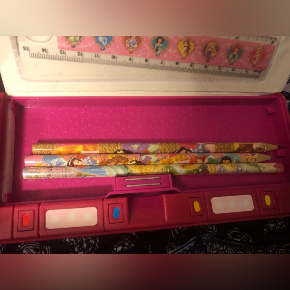 Disney Princess Pencil Case Pop Out Multifunction Sharpener Vintage